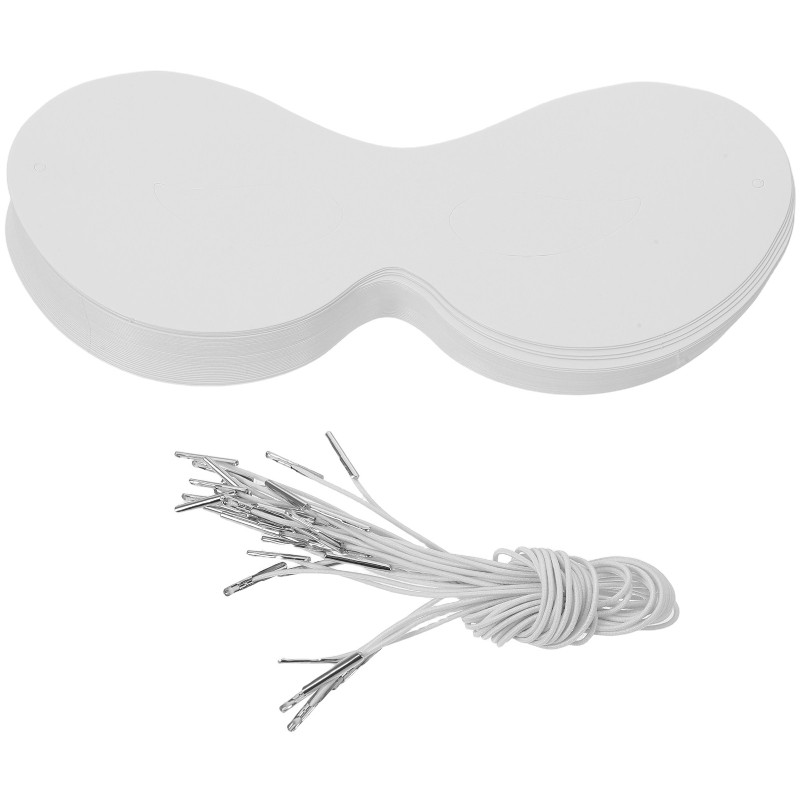 Kids Face Mask - 40 maschere bianche in carta, da