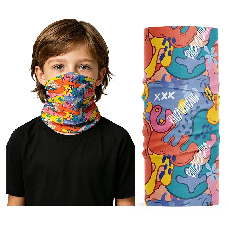 Kids Face Mask - Scaldacollo in seta ghiacciata per bambini,
